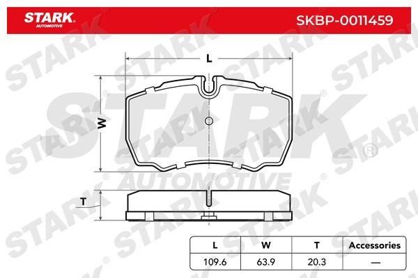 Stark SKBP-0011459 Brake Pad Set, disc brake SKBP0011459: Buy near me in Poland at 2407.PL - Good price!