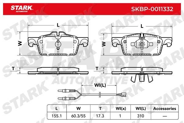 Stark SKBP-0011332 Klocki hamulcowe, zestaw SKBP0011332: Dobra cena w Polsce na 2407.PL - Kup Teraz!