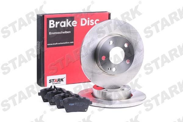 Stark SKBK-1090161 Brake discs with pads front non-ventilated, set SKBK1090161: Buy near me in Poland at 2407.PL - Good price!