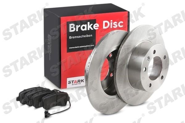 Stark SKBK-10990423 Brake discs with pads rear non-ventilated, set SKBK10990423: Buy near me at 2407.PL in Poland at an Affordable price!