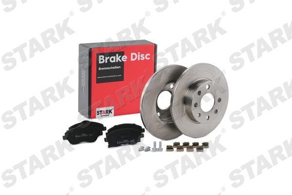Stark SKBK-1090155 Brake discs with pads front non-ventilated, set SKBK1090155: Buy near me in Poland at 2407.PL - Good price!