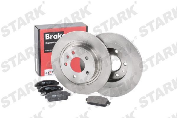 Stark SKBK-1090214 Brake discs with pads rear non-ventilated, set SKBK1090214: Buy near me in Poland at 2407.PL - Good price!
