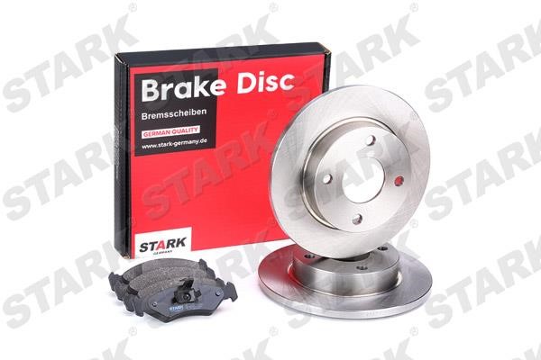 Stark SKBK-1090138 Brake discs with pads front non-ventilated, set SKBK1090138: Buy near me in Poland at 2407.PL - Good price!