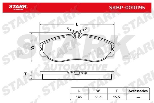 Stark SKBP-0010195 Brake Pad Set, disc brake SKBP0010195: Buy near me in Poland at 2407.PL - Good price!