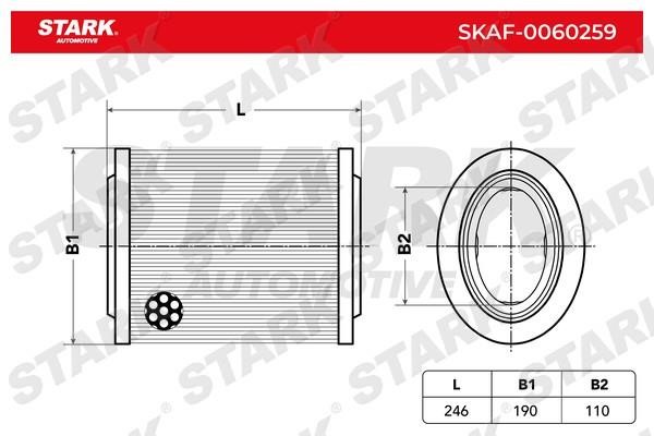 Stark SKAF-0060259 Воздушный фильтр SKAF0060259: Отличная цена - Купить в Польше на 2407.PL!