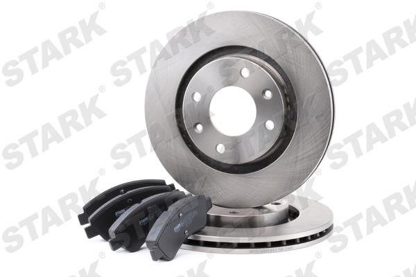 Front ventilated brake discs with pads, set Stark SKBK-1090013
