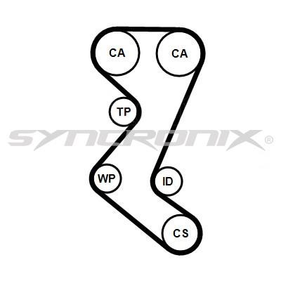 SYNCRONIX SY1019N Ремень ГРМ SY1019N: Купить в Польше - Отличная цена на 2407.PL!