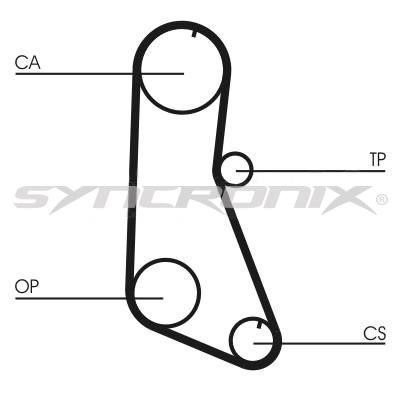 SYNCRONIX SY0716N Timing belt SY0716N: Buy near me in Poland at 2407.PL - Good price!