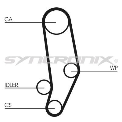 SYNCRONIX SY0704N Timing belt SY0704N: Buy near me in Poland at 2407.PL - Good price!