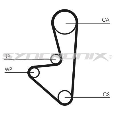 SYNCRONIX SY1067N Timing belt SY1067N: Buy near me in Poland at 2407.PL - Good price!
