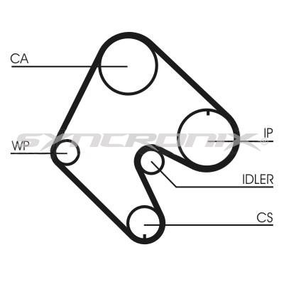 SYNCRONIX SY110540 Комплект ремня ГРМ SY110540: Отличная цена - Купить в Польше на 2407.PL!