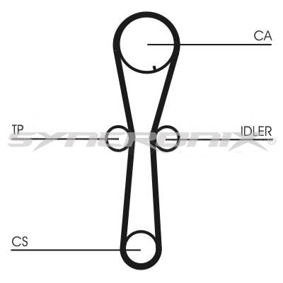 SYNCRONIX SY110954 Комплект ремня ГРМ SY110954: Отличная цена - Купить в Польше на 2407.PL!