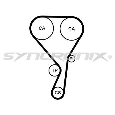 SYNCRONIX SY1215N Timing belt SY1215N: Buy near me in Poland at 2407.PL - Good price!