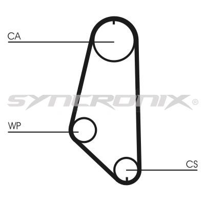 SYNCRONIX SY0720N Timing belt SY0720N: Buy near me in Poland at 2407.PL - Good price!