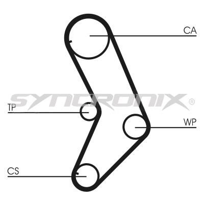 SYNCRONIX SY0999N Timing belt SY0999N: Buy near me in Poland at 2407.PL - Good price!
