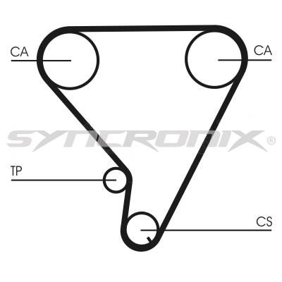 SYNCRONIX SY1033N Timing belt SY1033N: Buy near me in Poland at 2407.PL - Good price!
