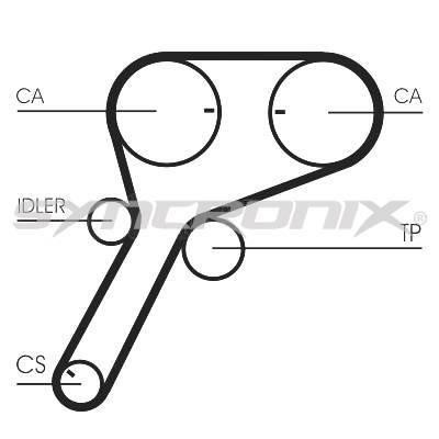 SYNCRONIX SY1151N Ремень ГРМ SY1151N: Отличная цена - Купить в Польше на 2407.PL!