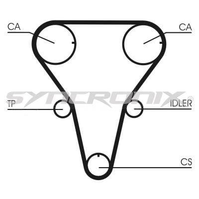 SYNCRONIX SY1101047 Timing Belt Kit SY1101047: Buy near me in Poland at 2407.PL - Good price!