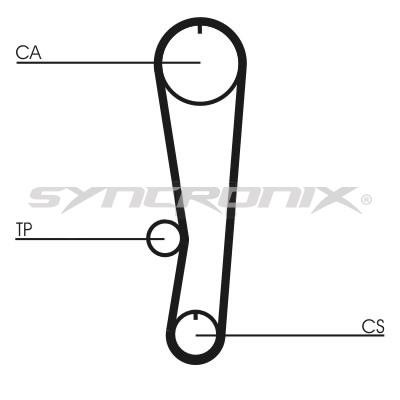 SYNCRONIX SY0568N Timing belt SY0568N: Buy near me in Poland at 2407.PL - Good price!