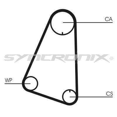SYNCRONIX SY0633N Timing belt SY0633N: Buy near me at 2407.PL in Poland at an Affordable price!