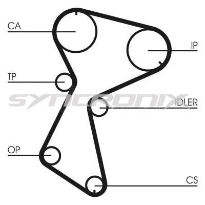 SYNCRONIX SY0935N Timing belt SY0935N: Buy near me in Poland at 2407.PL - Good price!