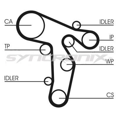 SYNCRONIX SY2101139 Timing Belt Kit SY2101139: Buy near me in Poland at 2407.PL - Good price!