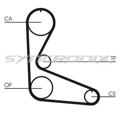 SYNCRONIX SY0702N Timing belt SY0702N: Buy near me in Poland at 2407.PL - Good price!