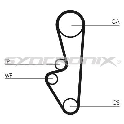 SYNCRONIX SY0798N Timing belt SY0798N: Buy near me in Poland at 2407.PL - Good price!