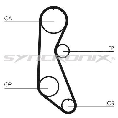 SYNCRONIX SY0816N Timing belt SY0816N: Buy near me in Poland at 2407.PL - Good price!