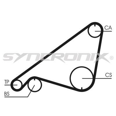 SYNCRONIX SY0752N Timing belt SY0752N: Buy near me in Poland at 2407.PL - Good price!