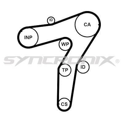 SYNCRONIX SY1183N Timing belt SY1183N: Buy near me in Poland at 2407.PL - Good price!