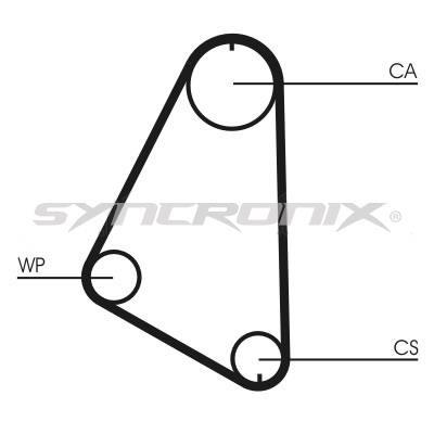 SYNCRONIX SY0526N Timing belt SY0526N: Buy near me in Poland at 2407.PL - Good price!