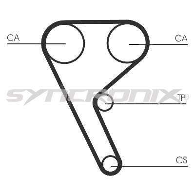SYNCRONIX SY1157N Timing belt SY1157N: Buy near me in Poland at 2407.PL - Good price!