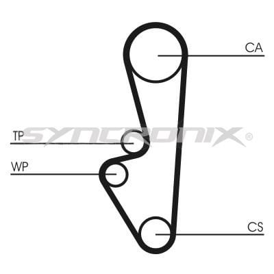 SYNCRONIX SY0524N Timing belt SY0524N: Buy near me in Poland at 2407.PL - Good price!