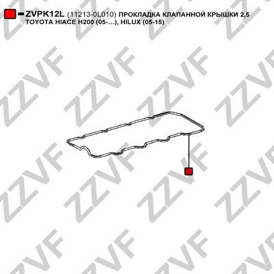 ZZVF ZVPK12L Прокладка клапанної кришки ZVPK12L: Приваблива ціна - Купити у Польщі на 2407.PL!