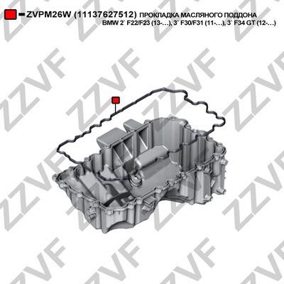 ZZVF ZVPM26W Прокладка масляного поддона ZVPM26W: Отличная цена - Купить в Польше на 2407.PL!
