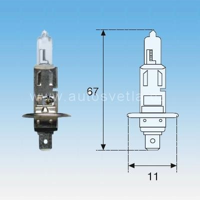 Kutnak Automotive 722901 Halogen lamp 24V H1 70W 722901: Buy near me at 2407.PL in Poland at an Affordable price!
