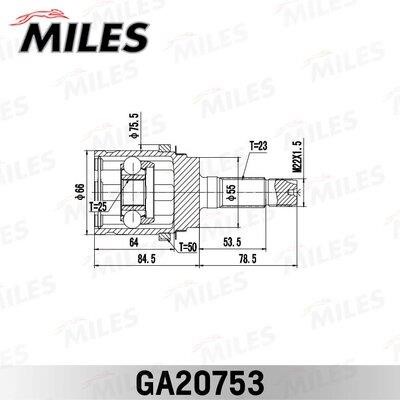 Miles GA20753 Joint kit, drive shaft GA20753: Buy near me at 2407.PL in Poland at an Affordable price!