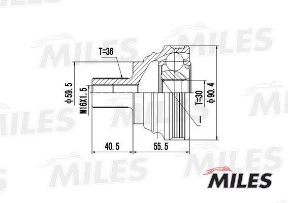 Miles GA20025 Joint Kit, drive shaft GA20025: Buy near me in Poland at 2407.PL - Good price!