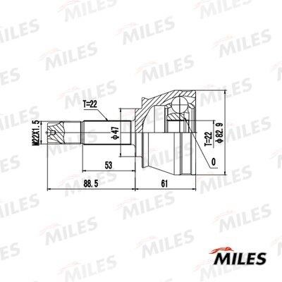 Miles GA20654 Joint kit, drive shaft GA20654: Buy near me at 2407.PL in Poland at an Affordable price!
