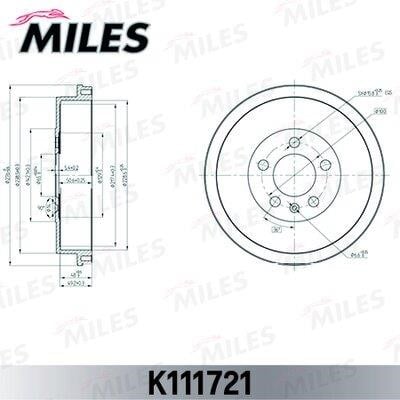 Miles K111721 Bremstrommel K111721: Kaufen Sie zu einem guten Preis in Polen bei 2407.PL!