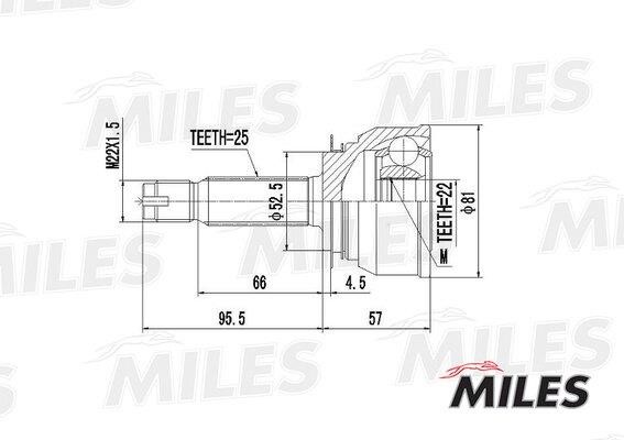 Miles GA20160 CV joint GA20160: Buy near me in Poland at 2407.PL - Good price!