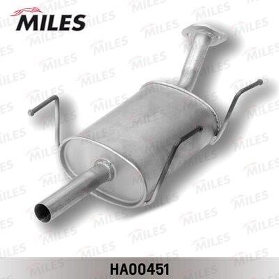 Miles HA00451 End Silencer HA00451: Buy near me in Poland at 2407.PL - Good price!