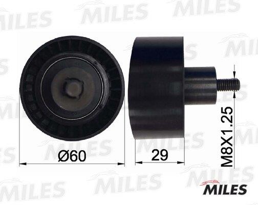Miles AG02030 Tensioner pulley, timing belt AG02030: Buy near me in Poland at 2407.PL - Good price!