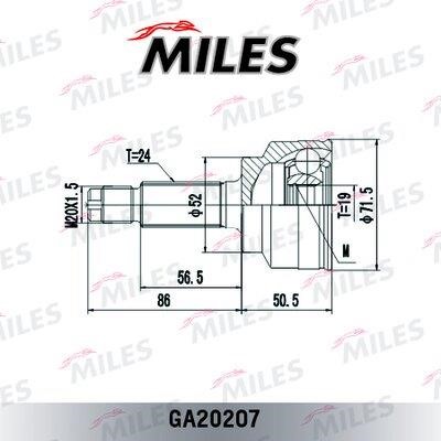 Miles GA20207 ШРКШ GA20207: Приваблива ціна - Купити у Польщі на 2407.PL!