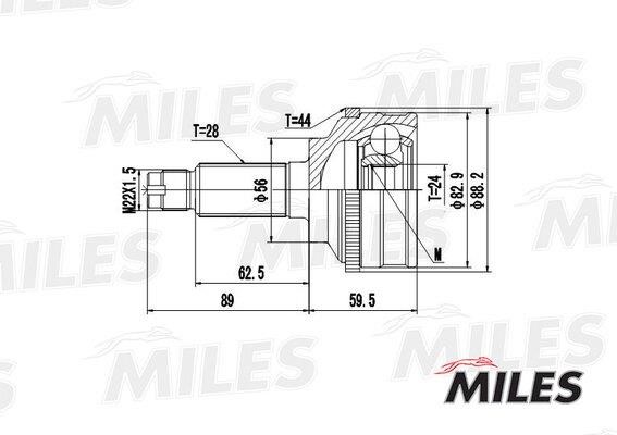 Miles GA20238 Joint kit, drive shaft GA20238: Buy near me in Poland at 2407.PL - Good price!