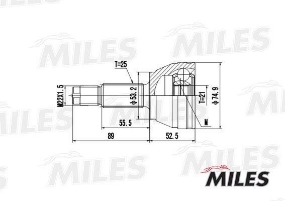 Miles GA20110 Joint kit, drive shaft GA20110: Buy near me in Poland at 2407.PL - Good price!