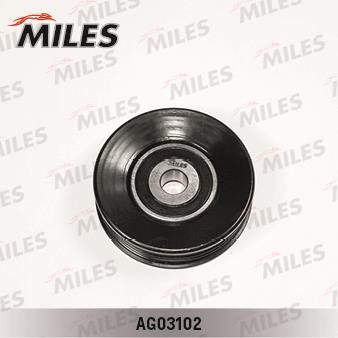 Miles AG03102 Tensioner pulley, v-ribbed belt AG03102: Buy near me in Poland at 2407.PL - Good price!