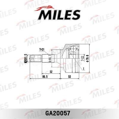 CV joint Miles GA20057