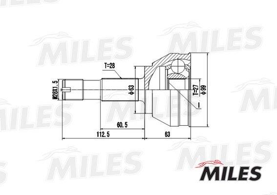 Miles GA20058 Joint kit, drive shaft GA20058: Buy near me in Poland at 2407.PL - Good price!